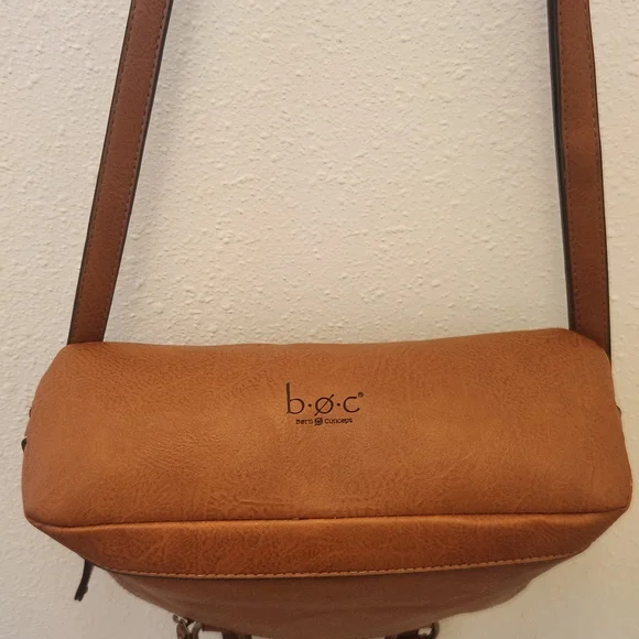 b.o.c. Tan Shoulder Bag with Gold Accents - Picture 7 of 7